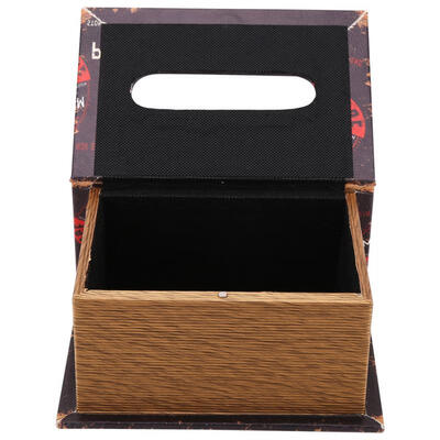 Greensen Retro PU Leather Book Shape Tissue Box Cover Holder Living Room Decoration
Greensen Retro PU Leather Book Shape Tissue Box Cover Holder Living Room Decoration