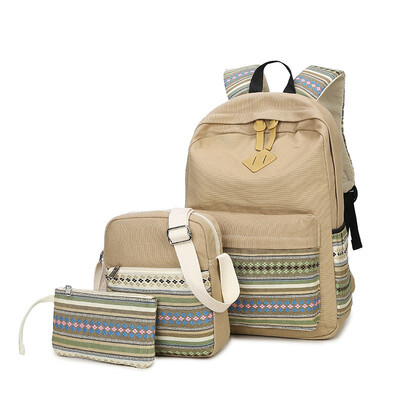 NeillieN fashion national backpack womens backpack leisure travel backpack middle school student bag three-piece suit
NeillieN fashion national backpack womens backpack leisure travel backpack middle school student bag three-piece suit