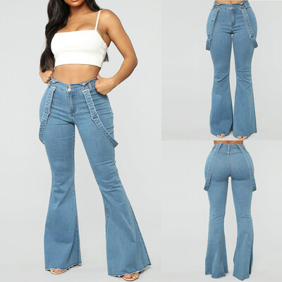 〖Follure〗Women High Waist Zipper Jeans Button Strap Pants Trousers Bell-bottom Pants
〖Follure〗Women High Waist Zipper Jeans Button Strap Pants Trousers Bell-bottom Pants