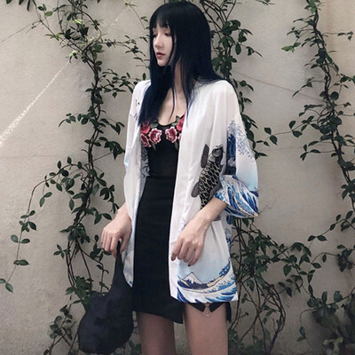 Harajuku Kimono Cardigan 2019 Vintage Casual Summer Printed Chiffon Sunscreen Women Clothing Outerwear Blouse Japanese style
Harajuku Kimono Cardigan 2019 Vintage Casual Summer Printed Chiffon Sunscreen Women Clothing Outerwear Blouse Japanese style