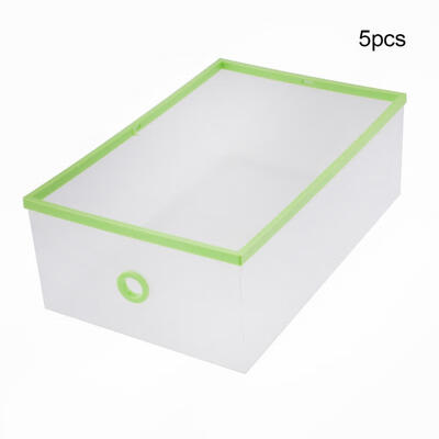 Greensen 5 Storage Boxes Foldable Shoe Box Organizer Shoe Storage Bag Box Double Plastic Green
Greensen 5 Storage Boxes Foldable Shoe Box Organizer Shoe Storage Bag Box Double Plastic Green