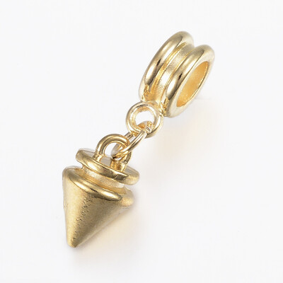 Alloy European Dangle Beads Large Hole Pendants Lead Free & Cadmium Free Cone Golden 27mm Hole 5mm pendants 12x75mm
Alloy European Dangle Beads Large Hole Pendants Lead Free & Cadmium Free Cone Golden 27mm Hole 5mm pendants 12x75mm