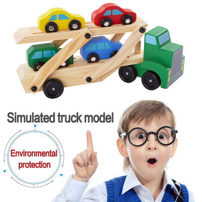 Wood transport vehicle simulation double-decker truck model toy child engineering vehicle loading sedan carrier
Wood transport vehicle simulation double-decker truck model toy child engineering vehicle loading sedan carrier