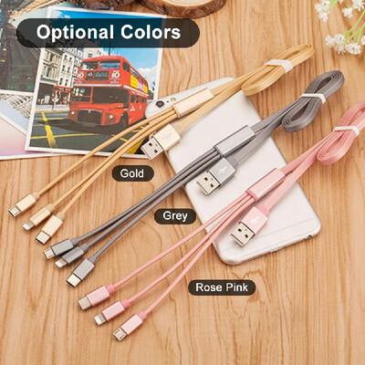 3in1 USB Charging Cable for iPhone X876s5s for Samsung Huawei for Type-C Micro USB Charging Cable For iPad 1m Charging Cable
3in1 USB Charging Cable for iPhone X876s5s for Samsung Huawei for Type-C Micro USB Charging Cable For iPad 1m Charging Cable