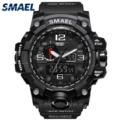 Gobestart SMAEL Men Sport Watch Dual Display Analog Digital LED Electronic Wrist Watches
Gobestart SMAEL Men Sport Watch Dual Display Analog Digital LED Electronic Wrist Watches