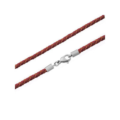 Leather Cord Necklace Makings with 316 Stainless Steel Lobster Claw Clasps IndianRed 173"177"4445cm 3mm
Leather Cord Necklace Makings with 316 Stainless Steel Lobster Claw Clasps IndianRed 173"177"4445cm 3mm