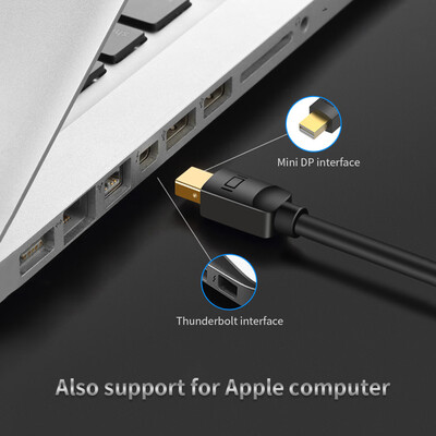 VENTION Mini DP to DP Adapter Cable 4K60Hz Mini DisplayPort to DisplayPort Converter Male to Male Gold-plated Cord for Macbook Th
VENTION Mini DP to DP Adapter Cable 4K60Hz Mini DisplayPort to DisplayPort Converter Male to Male Gold-plated Cord for Macbook Th