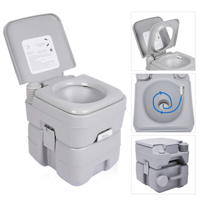 Ktaxon Portable Camping Toilet 53 Gallon Capacity Leak Proof Porta Potty up to 50 Flushes for Camping RV Boating Hiking
Ktaxon Portable Camping Toilet 53 Gallon Capacity Leak Proof Porta Potty up to 50 Flushes for Camping RV Boating Hiking