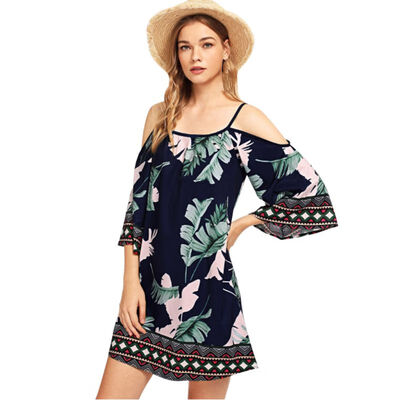 Women Dress Mid Sleeve Beach Dresses Fashion Sexy Sweet Flowal Loose All-match Strap Sundress
Women Dress Mid Sleeve Beach Dresses Fashion Sexy Sweet Flowal Loose All-match Strap Sundress