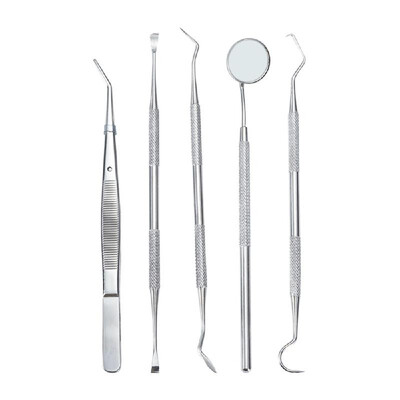 5pcs Stainless Steel Dental Tools Kit Teeth Tartar Scraper Mouth Mirror Dentists Pick Tool Teeth Scaler for Personal Use
5pcs Stainless Steel Dental Tools Kit Teeth Tartar Scraper Mouth Mirror Dentists Pick Tool Teeth Scaler for Personal Use