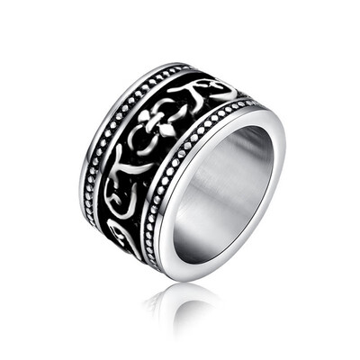 Mens Titanium Steel Ring Korean Student Jewelry Tail Ring Mens Wide Index Finger Ring