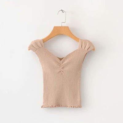 Women Summer V-Collar Tube Wrapped Chest Slim Knitting Vest Bottoming Stretch Sling Bottoming Camisole
Women Summer V-Collar Tube Wrapped Chest Slim Knitting Vest Bottoming Stretch Sling Bottoming Camisole