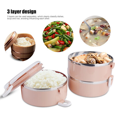 Greensen Stainless Steel 3-Layer Thermal Lunch Box Stackable Leakproof Lunch Container Thermal Lunch Box Portable Lunch Box
Greensen Stainless Steel 3-Layer Thermal Lunch Box Stackable Leakproof Lunch Container Thermal Lunch Box Portable Lunch Box