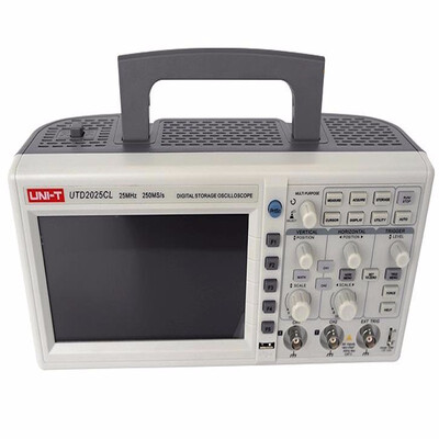 UNI-T UTD2025CL Digital Storage Oscilloscopes 2 Channels 250MSas Sample Rate 7TFT LCD Scopemeter 100-240VAC
UNI-T UTD2025CL Digital Storage Oscilloscopes 2 Channels 250MSas Sample Rate 7TFT LCD Scopemeter 100-240VAC