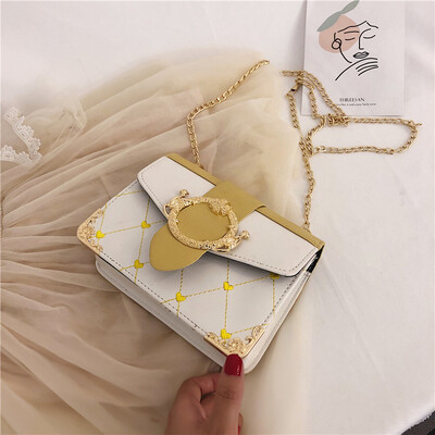 Chic rhombic chain bag female 2019 new Korean version of the belt decoration small square bag collision color wild shoulder Messenger bag
Chic rhombic chain bag female 2019 new Korean version of the belt decoration small square bag collision color wild shoulder Messenger bag