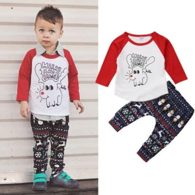 Christmas Outfits Newborn Kid Baby Girl Boy T-shirt TopPants 2Pcs Clothes Set
Christmas Outfits Newborn Kid Baby Girl Boy T-shirt TopPants 2Pcs Clothes Set