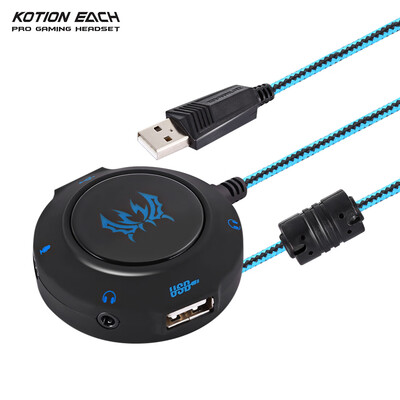 KOTION EACH S2 External USB Sound Card Plug&Play Stereo Headset Adapter for PC Laptops PS4
KOTION EACH S2 External USB Sound Card Plug&Play Stereo Headset Adapter for PC Laptops PS4