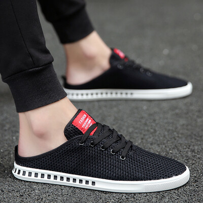 Mens shoes summer canvas shoes mens no sandals&slippers Korean version of the trend of leisure a pedal lazy tide shoes half slippers male
Mens shoes summer canvas shoes mens no sandals&slippers Korean version of the trend of leisure a pedal lazy tide shoes half slippers male