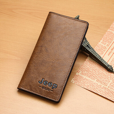 Jeep mens wallet long section ultra-thin youth simple wallet Korean version of the multi-card student soft wallet bills clip tide
Jeep mens wallet long section ultra-thin youth simple wallet Korean version of the multi-card student soft wallet bills clip tide