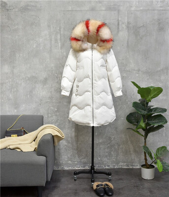 2018 Korean version of the new down jacket womens long&thickened color big hair collar slim winter coat white duck down
2018 Korean version of the new down jacket womens long&thickened color big hair collar slim winter coat white duck down