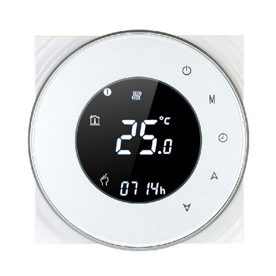 16A Programmable Electric Heating Thermostat Temperature Controller Touchscreen LCD with Backlight Voice Control Function
16A Programmable Electric Heating Thermostat Temperature Controller Touchscreen LCD with Backlight Voice Control Function
