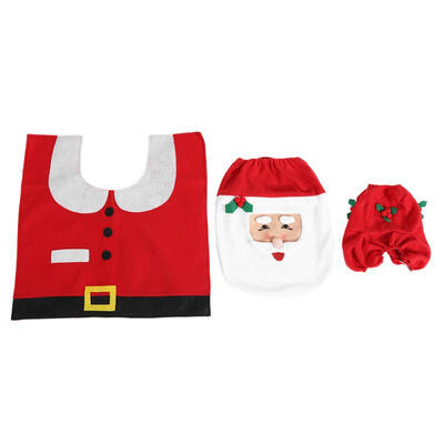 Greensen Christmas Bathroom Toilet Seat Cover Floor Mat Water Tank Lid&Tissue Box Decor Covers Set
Greensen Christmas Bathroom Toilet Seat Cover Floor Mat Water Tank Lid&Tissue Box Decor Covers Set