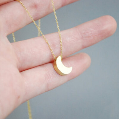 Cute Small Moon Pendant Necklace Women Gold Silver Drop Chain Necklace Bohemian Collar Jewelry Christmas Gift femme Holiday
Cute Small Moon Pendant Necklace Women Gold Silver Drop Chain Necklace Bohemian Collar Jewelry Christmas Gift femme Holiday