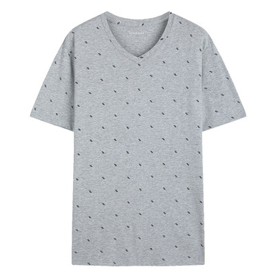 Schiesser Mens Cotton Casual T-Shirt V-neck Short Sleeve Home Top E913824U Light Flower Grey 7502
Schiesser Mens Cotton Casual T-Shirt V-neck Short Sleeve Home Top E913824U Light Flower Grey 7502