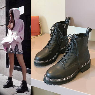 The first layer of leather Martin boots womens autumn&winter new leather boots England&th
The first layer of leather Martin boots womens autumn&winter new leather boots England&th