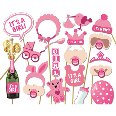 FUNNYBUNNY 19pcs Baby Shower Photo Props Baby Bottle Masks Pink Photobooth Props Newborn Girl Gift Party Decorations
FUNNYBUNNY 19pcs Baby Shower Photo Props Baby Bottle Masks Pink Photobooth Props Newborn Girl Gift Party Decorations