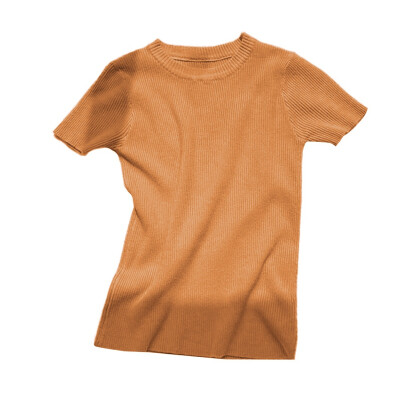 Womens Korean Style Fashion O Neck Solid Short Sleeve Knitted Sexy Slim Pullover T-Shirt
Womens Korean Style Fashion O Neck Solid Short Sleeve Knitted Sexy Slim Pullover T-Shirt