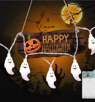 Halloween decorating lantern string LED luminous soul modeling lamp string battery ghost lamp string
Halloween decorating lantern string LED luminous soul modeling lamp string battery ghost lamp string