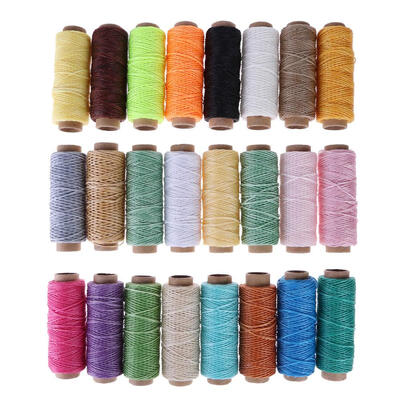 24pcsset 50m 150D Leather Sewing Wax Thread Hand Stitching Cord DIY Tool
24pcsset 50m 150D Leather Sewing Wax Thread Hand Stitching Cord DIY Tool