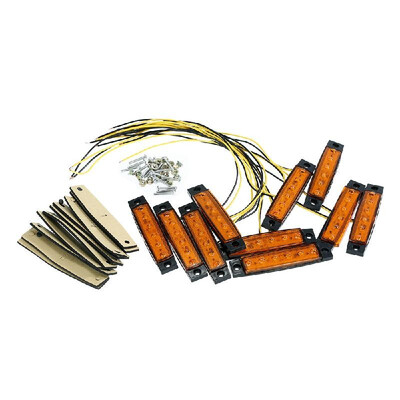 10PCS 6 LED Amber Side Marker Light Indicator 24V for Truck Bus Boat RV Lorries Jeep SUV Yellow
10PCS 6 LED Amber Side Marker Light Indicator 24V for Truck Bus Boat RV Lorries Jeep SUV Yellow