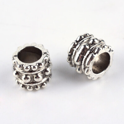 Tibetan Style Alloy European Beads Large Hole Beads Column Lead Free Antique Silver 7x6mm Hole 4mm about 1330pcs1000g
Tibetan Style Alloy European Beads Large Hole Beads Column Lead Free Antique Silver 7x6mm Hole 4mm about 1330pcs1000g