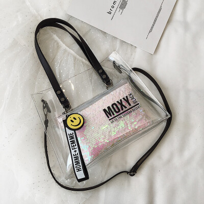Ins super fire bag female 2019 new Korean fashion casual sequins versatile transparent shoulder diagonal scorpion mother bag
Ins super fire bag female 2019 new Korean fashion casual sequins versatile transparent shoulder diagonal scorpion mother bag