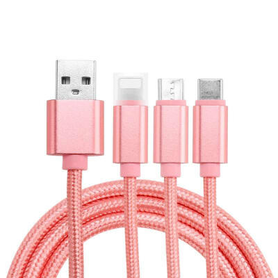 3 In 1 Micro USB Data Cable Portable Solid Color Fast Charging Line For Mobile Phones
3 In 1 Micro USB Data Cable Portable Solid Color Fast Charging Line For Mobile Phones