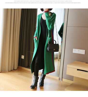 Long sleeve loose&thick sweater jacket 2018 autumn winter new womens wear Korean version of the long knitted cardigan
Long sleeve loose&thick sweater jacket 2018 autumn winter new womens wear Korean version of the long knitted cardigan