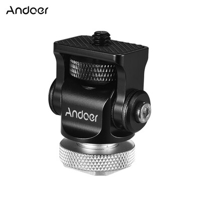 Andoer 180° Rotary Mini Ball Head Ballhead Hot Flash Shoe Mount Adapter 14 Inch Screw with Wrench for DSLR Camera Microphone LED
Andoer 180° Rotary Mini Ball Head Ballhead Hot Flash Shoe Mount Adapter 14 Inch Screw with Wrench for DSLR Camera Microphone LED