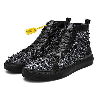 Rivet Loafers lazy mens shoes casual shoes personality big brand tide shoes shoes increased
Rivet Loafers lazy mens shoes casual shoes personality big brand tide shoes shoes increased