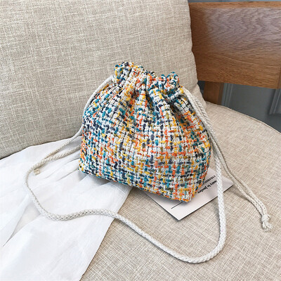 Tailored Fashion Women Retro Weave Wool Bucket Bag Crossbody Bag Chain Shoulder Bag
Tailored Fashion Women Retro Weave Wool Bucket Bag Crossbody Bag Chain Shoulder Bag