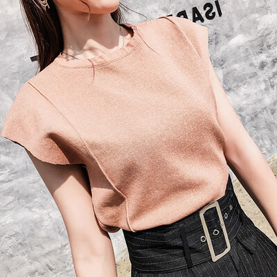 Elegant Sexy Sleeveless Rib Knitted T-Shirt Summer Women O Neck Short Tee Shirt Solid Color Casual T-shirt Top camiseta mujer
Elegant Sexy Sleeveless Rib Knitted T-Shirt Summer Women O Neck Short Tee Shirt Solid Color Casual T-shirt Top camiseta mujer