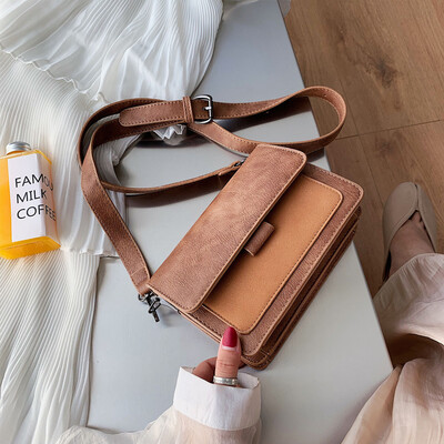 The fashion trend of the new Korean version of the womens bag in the autumn of 2019 is a small square bag with a magnetic button
The fashion trend of the new Korean version of the womens bag in the autumn of 2019 is a small square bag with a magnetic button