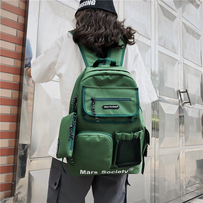 Ins schoolbag female Korean version of high school students Chaobai mens simple shoulder bag large capacity computer bag backpack
Ins schoolbag female Korean version of high school students Chaobai mens simple shoulder bag large capacity computer bag backpack