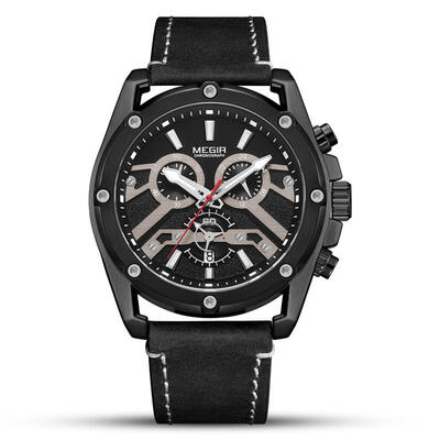 MEGIR 2120 Man Business Quartz Watch Waterproof Chronograph Genuine Leather Strap Wristwatch
MEGIR 2120 Man Business Quartz Watch Waterproof Chronograph Genuine Leather Strap Wristwatch