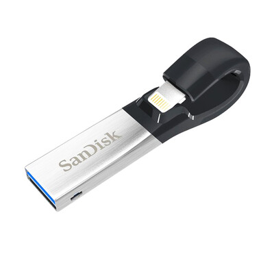 SanDisk USB30 128GB iXpand USB Flash Drive with Lightning Connector MFi Certified External Storage Memory Flash Pen Thumb Drive f
SanDisk USB30 128GB iXpand USB Flash Drive with Lightning Connector MFi Certified External Storage Memory Flash Pen Thumb Drive f