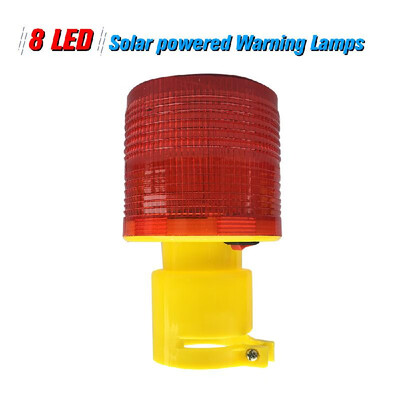Solar Warning Lights 8pcs Leds Red Light Solar-powered Warning Lamps Obstruction Lamp Beacon Light Traffic Warning LightsTower
Solar Warning Lights 8pcs Leds Red Light Solar-powered Warning Lamps Obstruction Lamp Beacon Light Traffic Warning LightsTower