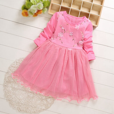Kids Girls Casual Long Sleeve Princess Costume Baby Floral Print Children Mesh Princess Dresses
Kids Girls Casual Long Sleeve Princess Costume Baby Floral Print Children Mesh Princess Dresses