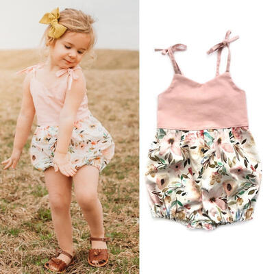 Newborn Baby Girl Summer Halter Strap Sleeveless Floral Rompers Jumpsuit Outfits Sunsuit
Newborn Baby Girl Summer Halter Strap Sleeveless Floral Rompers Jumpsuit Outfits Sunsuit