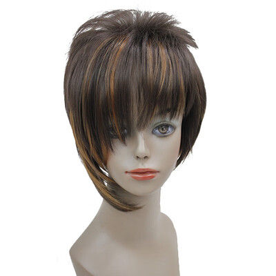 StrongBeauty Brown with Highlights Inclined Bangs Short Straight Synthetic Hair Wig For Girl
StrongBeauty Brown with Highlights Inclined Bangs Short Straight Synthetic Hair Wig For Girl